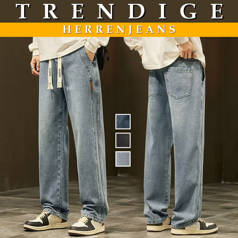 Herren Straight Jeans | Locker geschnittene Jeans mit geradem Bein