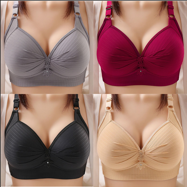 Seamless Bra without Underwire | Breathable &amp; Stretchy for Everyday Comfort | Adjustable Back Closure | Buy 1 Get 1 Free