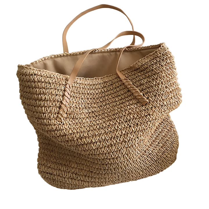 Handtasche | Geflochtene Handtasche mit Schulterriemen für Alltag und Freizeit