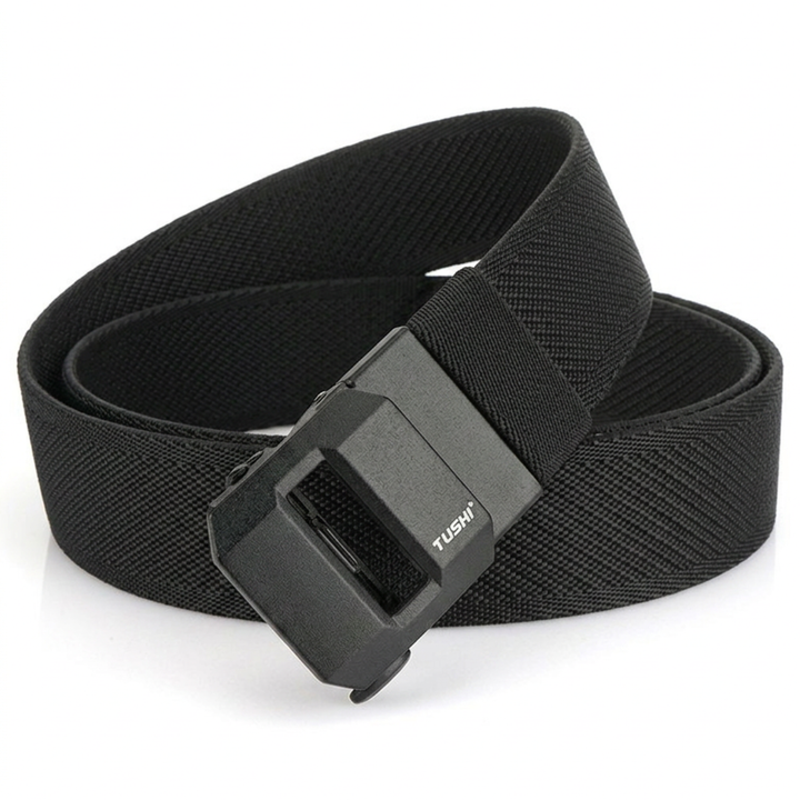 Ceinture EDC en nylon avec cliquet et fermeture rapide | Réglable sans palier pour un ajustement parfait | Ceinture tactique résistante pour travail et extérieur