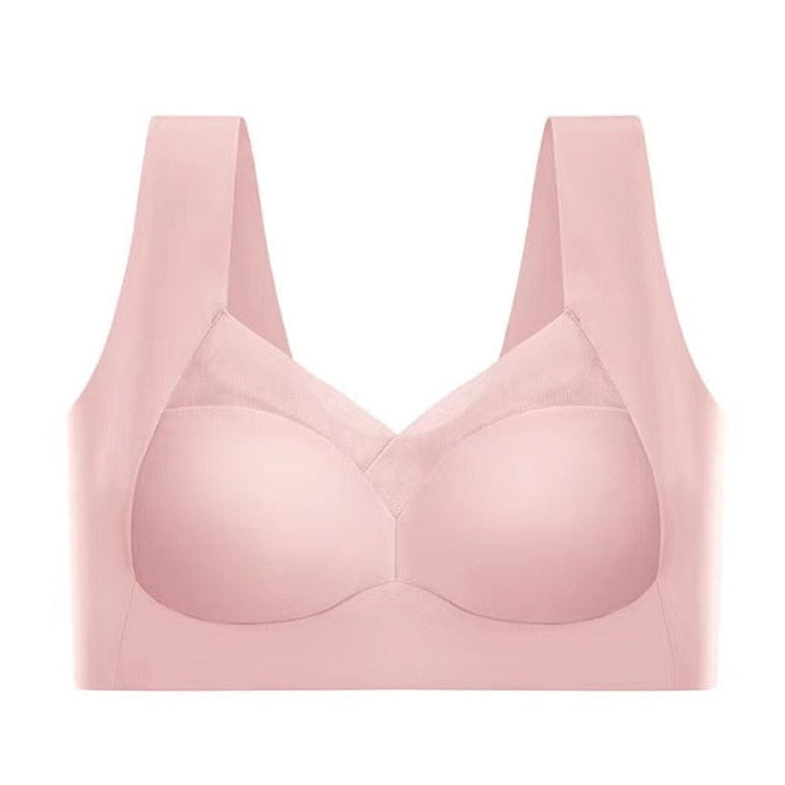 Damen Push-up BH ohne Bügel | Atmungsiver Komfort-BH mit breitem Rückenband | Formender Halt &amp; glatte Silhouette | S–5XL