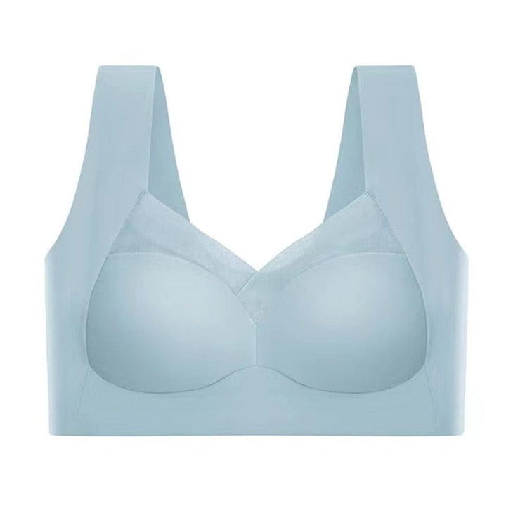 Damen Push-up BH ohne Bügel | Atmungsiver Komfort-BH mit breitem Rückenband | Formender Halt &amp; glatte Silhouette | S–5XL