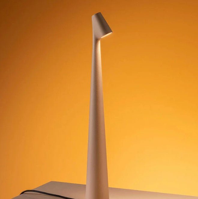 Rechargeable LED table lamp made of polycarbonate | 2700K warm white | 3 brightness levels at the push of a button | 35/45 cm | 5 colors
