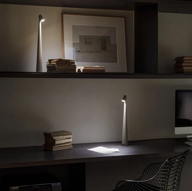 Rechargeable LED table lamp made of polycarbonate | 2700K warm white | 3 brightness levels at the push of a button | 35/45 cm | 5 colors