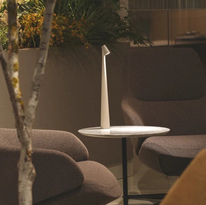 Rechargeable LED table lamp made of polycarbonate | 2700K warm white | 3 brightness levels at the push of a button | 35/45 cm | 5 colors