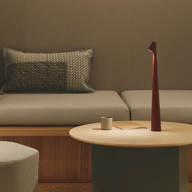Rechargeable LED table lamp made of polycarbonate | 2700K warm white | 3 brightness levels at the push of a button | 35/45 cm | 5 colors