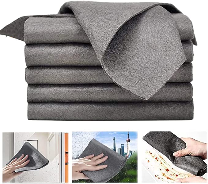 Panno magico per pulizia 30×30 cm in nylon | Senza striature e pelucchi, senza chimici | Assorbente, lavabile e riutilizzabile