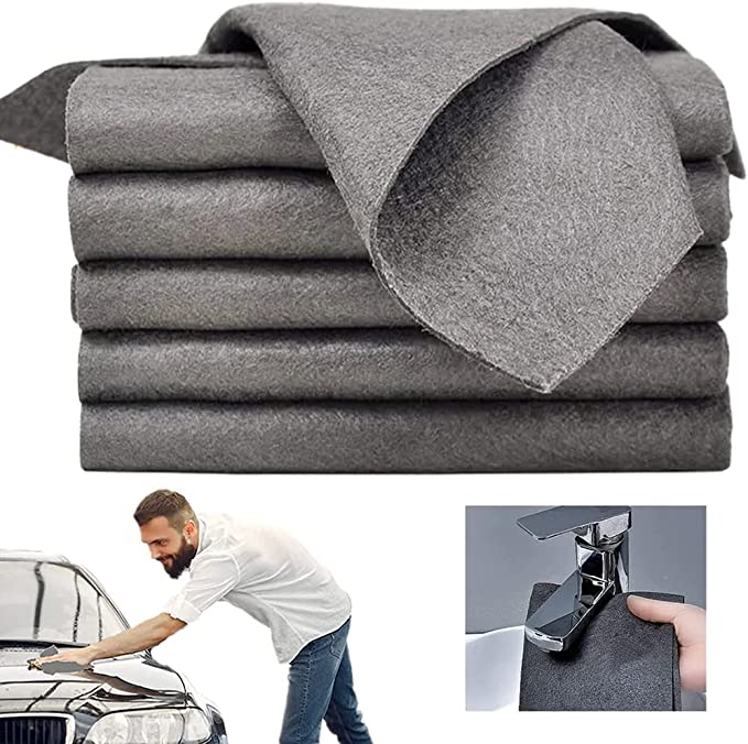 Panno magico per pulizia 30×30 cm in nylon | Senza striature e pelucchi, senza chimici | Assorbente, lavabile e riutilizzabile