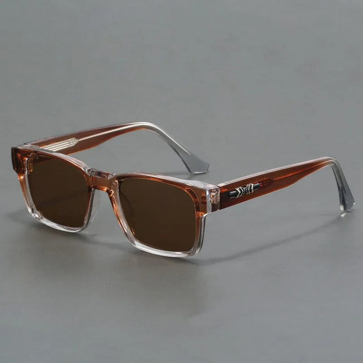 Occhiali da sole retrò con montatura squadrata | Protezione UV per uso quotidiano e vacanze | Leggeri, comodi e unisex | Look vintage senza tempo