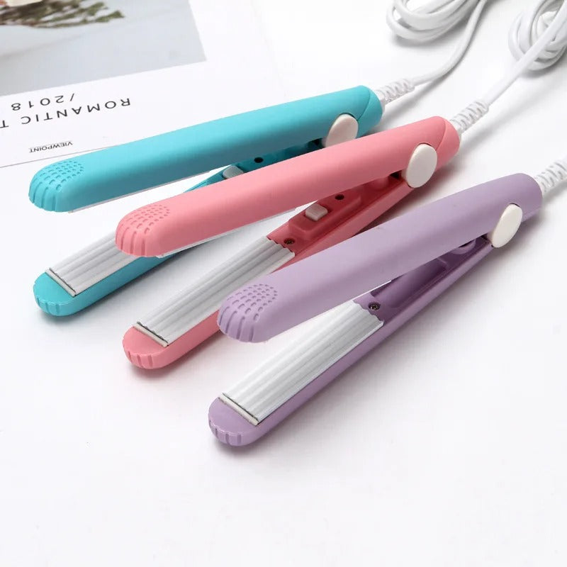 Mini Keramik Lockenstab 2-in-1 | 30 Sek. Aufheizen | Konstante 190°C Haarschutz | Turmalinplatten | Reiseformat EU