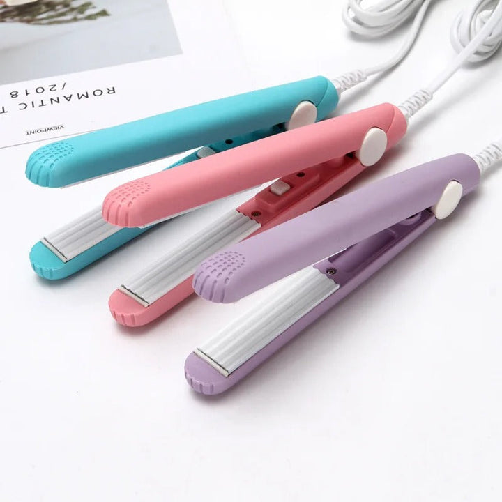 Mini Keramik Lockenstab 2-in-1 | 30 Sek. Aufheizen | Konstante 190°C Haarschutz | Turmalinplatten | Reiseformat EU