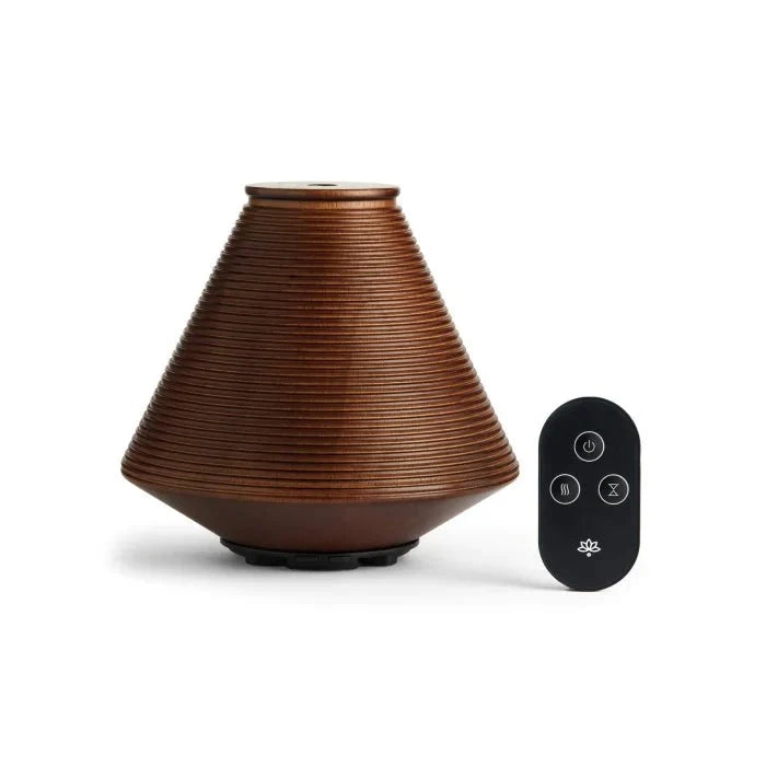 Aroma-Diffuser aus Holz | Elektrischer Duftdiffusor mit Fernbedienung, drei Nebelstufen und bis zu 10 Stunden Laufzeit