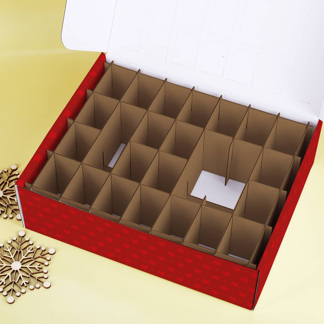 Katzen Adventskalender zum Befüllen | Personalisierter Weihnachtskalender mit 24 Türchen, eigenem Katzenfoto und Wunschtext