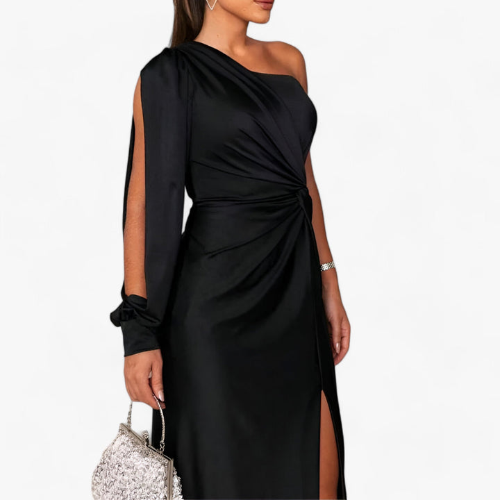 Kimora - Long Satin Dress - Elegant and Comfortable