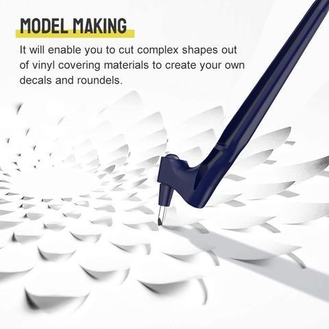 Precision cutting pencil with 360° rotating blade | For paper, foil &amp; craft work | Safer than a cutter, ideal for detailed shapes