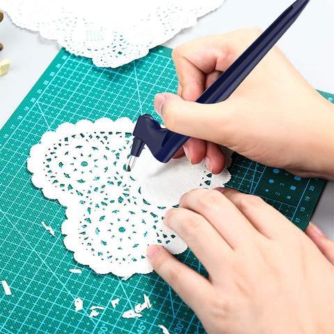 Precision cutting pencil with 360° rotating blade | For paper, foil &amp; craft work | Safer than a cutter, ideal for detailed shapes