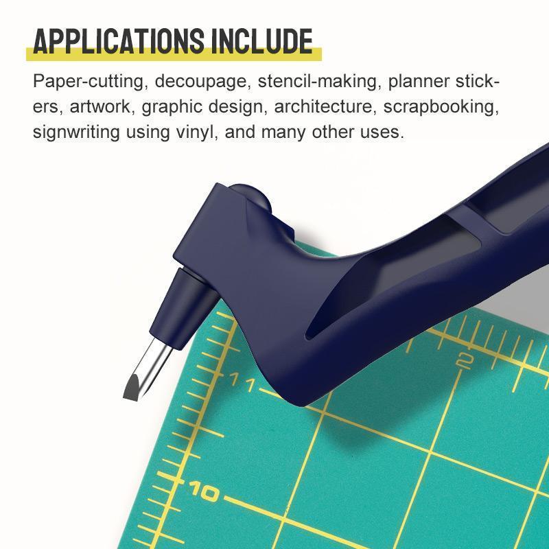 Precision cutting pencil with 360° rotating blade | For paper, foil &amp; craft work | Safer than a cutter, ideal for detailed shapes