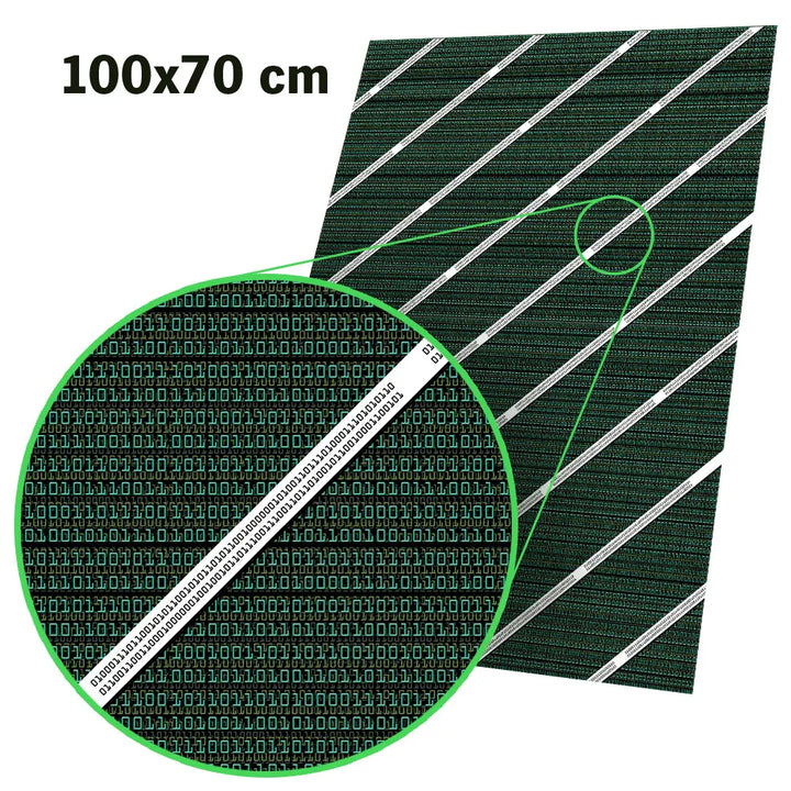Geschenkpapier mit Technikmotiven | Reißfestes Geschenkpapier mit Leiterplatten, Mathematik und Binärcode | Bögen 70 x 100 cm