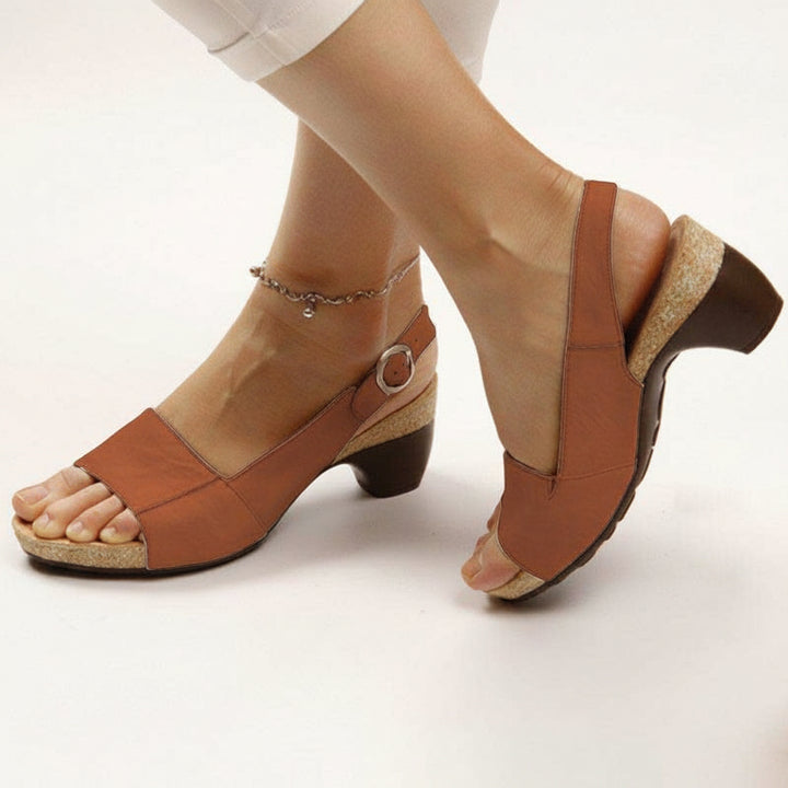 Orthopädische Damen-Sandalen mit Absatz | Ergonomisch &amp; stilvoll | Shalin™