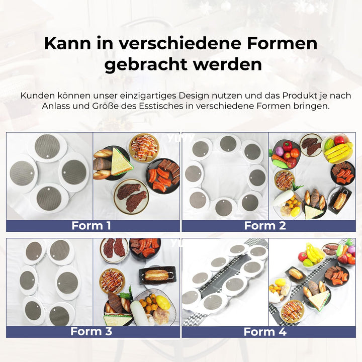 360° rotating tray for dining table | Serve stress-free &amp; reach everything | Non-slip, heat resistant &amp; easy to clean