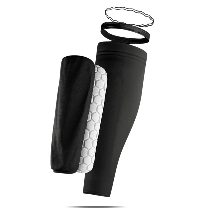 ShinGuard Kompressions-Schienbeinschoner | Integriertes Sockendesign | EVA-Schaum Stoßdämpfung