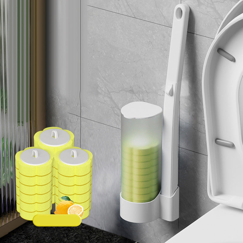 Antibacterial Disposable Toilet Brush | Hygienic Cleaning &amp; Fresh Scent | Easy Use for a Clean Bathroom