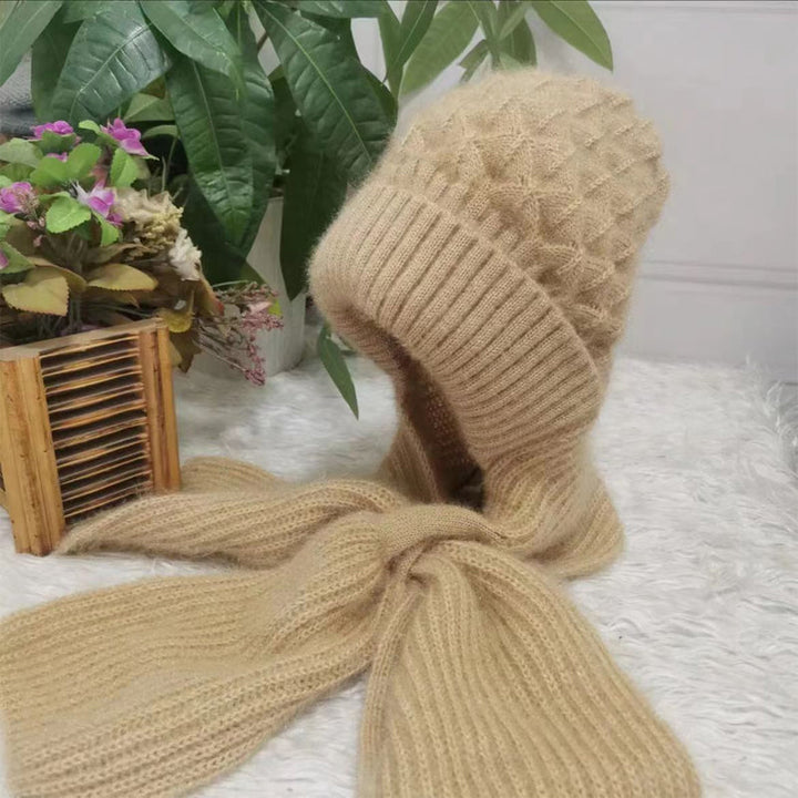 Damen Winterset | Warme Mütze mit passendem Schal aus weichem Polyester