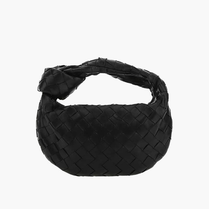 Dámska crossbody taška | Pletený dizajn | Vegánska koža a strieborné detaily | MiniTextil
