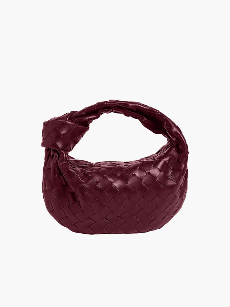 Dámska crossbody taška | Pletený dizajn | Vegánska koža a strieborné detaily | MiniTextil