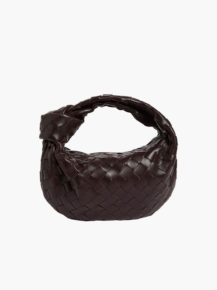 Dámska crossbody taška | Pletený dizajn | Vegánska koža a strieborné detaily | MiniTextil