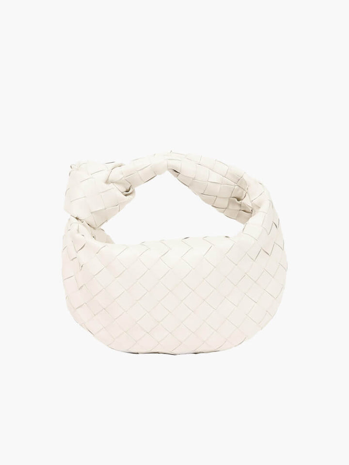 Dámska crossbody taška | Pletený dizajn | Vegánska koža a strieborné detaily | MiniTextil