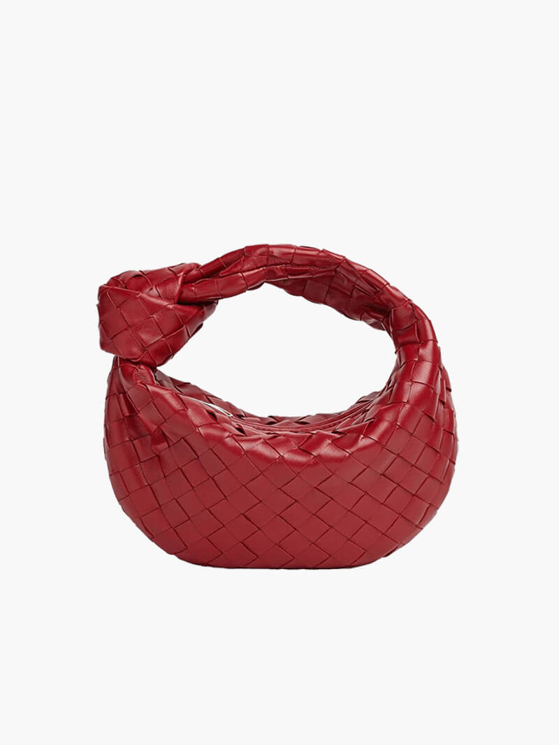 Dámska crossbody taška | Pletený dizajn | Vegánska koža a strieborné detaily | MiniTextil