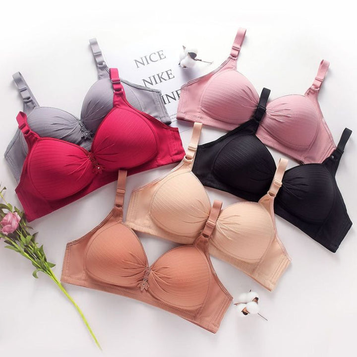 Seamless Bra without Underwire | Breathable &amp; Stretchy for Everyday Comfort | Adjustable Back Closure | Buy 1 Get 1 Free