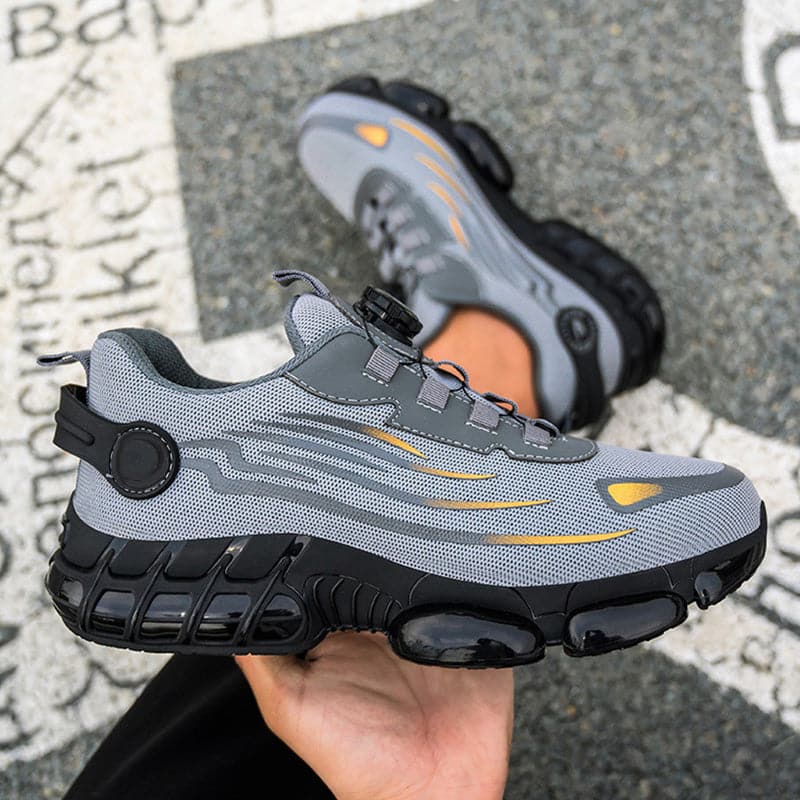 Unisex safety shoes with non-slip studs | Anti-puncture &amp; shock-absorbing | Wide toe box, lightweight &amp; sporty