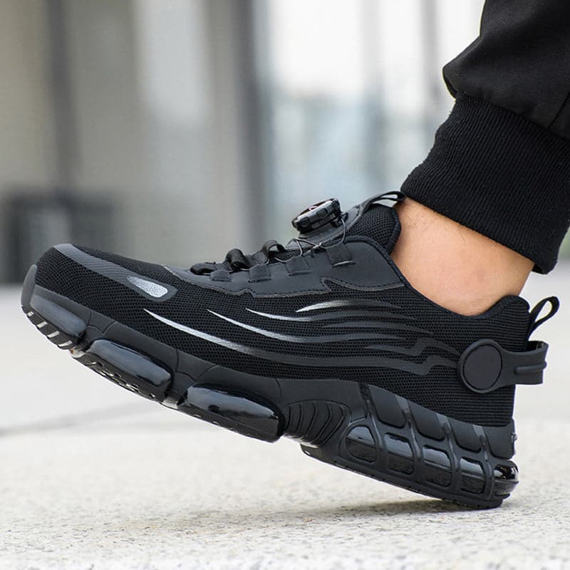Unisex safety shoes with non-slip studs | Anti-puncture &amp; shock-absorbing | Wide toe box, lightweight &amp; sporty