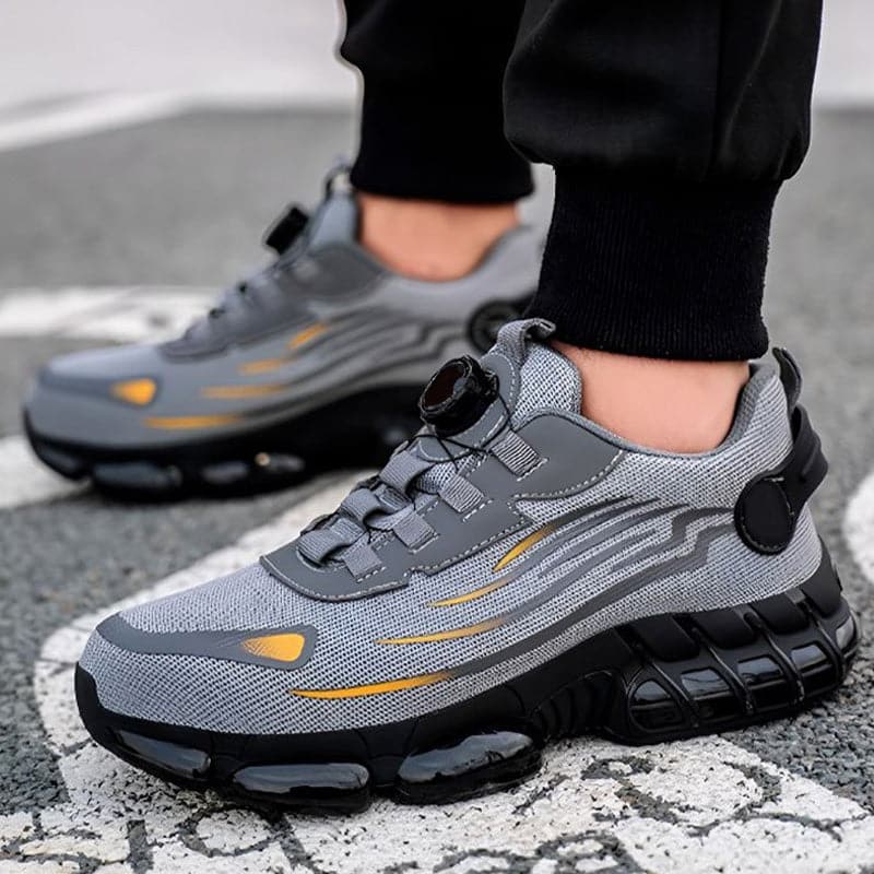 Unisex safety shoes with non-slip studs | Anti-puncture &amp; shock-absorbing | Wide toe box, lightweight &amp; sporty