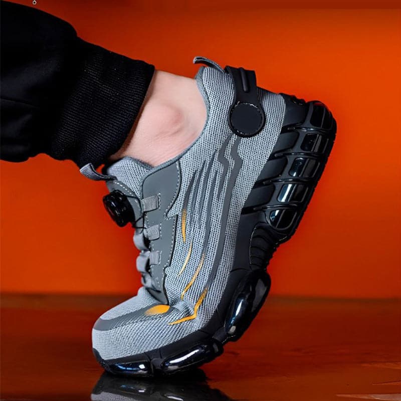 Unisex safety shoes with non-slip studs | Anti-puncture &amp; shock-absorbing | Wide toe box, lightweight &amp; sporty