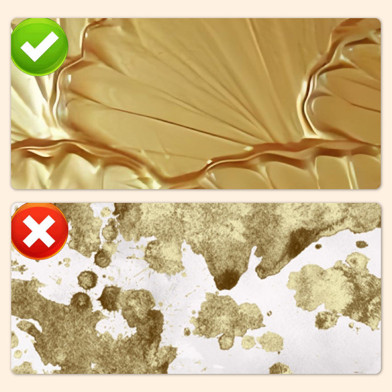 Wasserbasierte Metallic-Farbe Gold/Silber | Blattgold-Effekt für Deko &amp; Möbel | 200 g, ungiftig, streichen/rollen/sprühen
