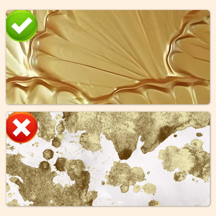 Wasserbasierte Metallic-Farbe Gold/Silber | Blattgold-Effekt für Deko &amp; Möbel | 200 g, ungiftig, streichen/rollen/sprühen
