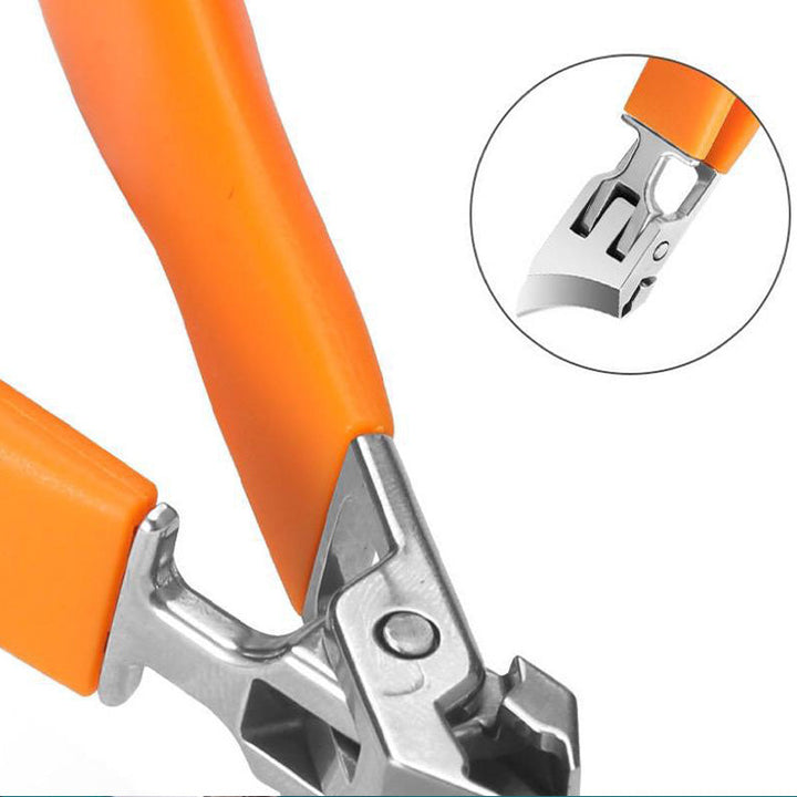 Nagelknipser für dicke Nägel | Edelstahl-Nagelschneider mit breiter Öffnung, schräger Klinge und ergonomischem Griff