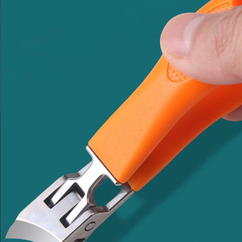 Nagelknipser für dicke Nägel | Edelstahl-Nagelschneider mit breiter Öffnung, schräger Klinge und ergonomischem Griff