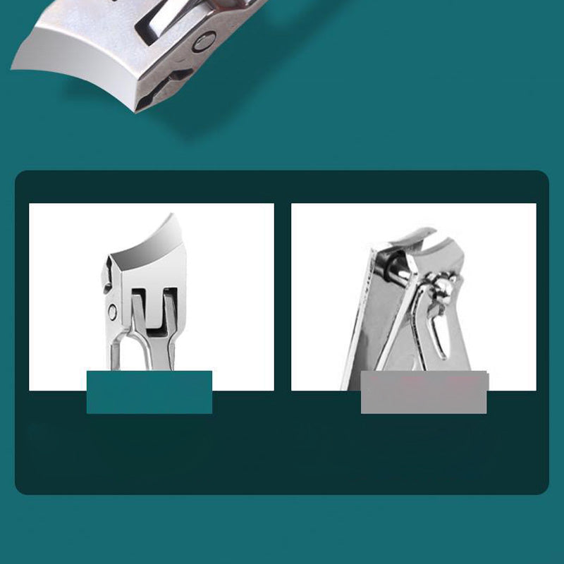 Nagelknipser für dicke Nägel | Edelstahl-Nagelschneider mit breiter Öffnung, schräger Klinge und ergonomischem Griff