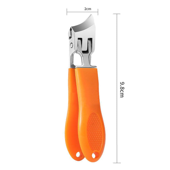 Nagelknipser für dicke Nägel | Edelstahl-Nagelschneider mit breiter Öffnung, schräger Klinge und ergonomischem Griff