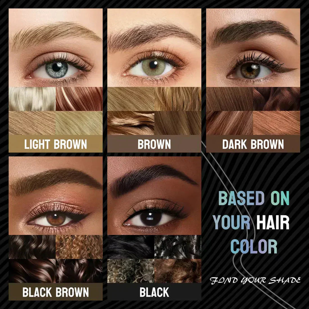 Eyebrow Pencil 2-in-1 in Dark Brown | Microblading Effect with Dual Tip | Waterproof, Smudge-proof, Up to 24h Hold