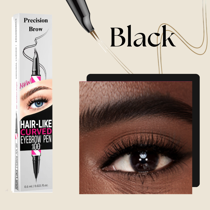Eyebrow Pencil 2-in-1 in Dark Brown | Microblading Effect with Dual Tip | Waterproof, Smudge-proof, Up to 24h Hold