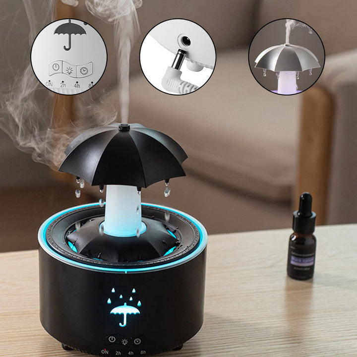 Aroma Diffuser | Ultraschall-Luftbefeuchter mit 300-ml-Wassertank, LED-Beleuchtung und automatischer Abschaltung