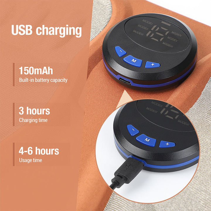 EMS Fußmassage Matte | Elektrische Fußmatte mit 6 Programmen, 9 Intensitätsstufen, Fernbedienung und USB-Ladung