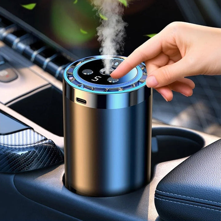 Auto Aroma Diffuser | Intelligenter Autoduftspender mit Sprühstufen, Lichtmodus und automatischer Aktivierung
