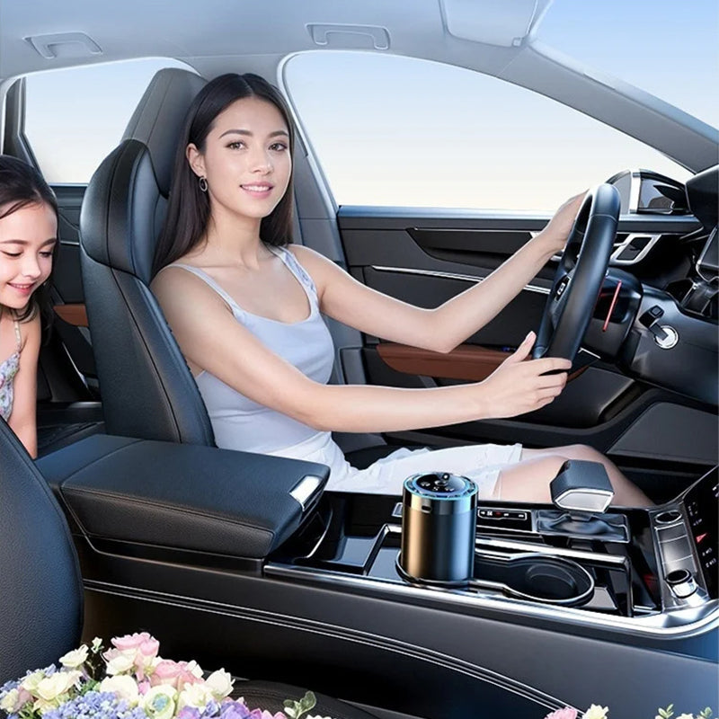 Auto Aroma Diffuser | Intelligenter Autoduftspender mit Sprühstufen, Lichtmodus und automatischer Aktivierung
