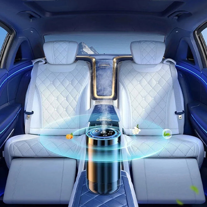 Auto Aroma Diffuser | Intelligenter Autoduftspender mit Sprühstufen, Lichtmodus und automatischer Aktivierung